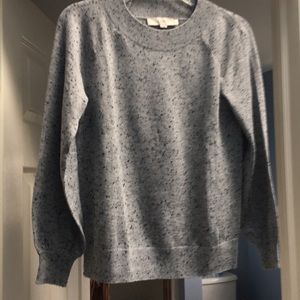 Grey and black speckled sweater